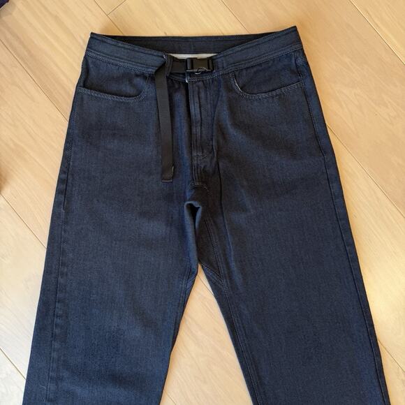 Stone Master Pants 30 Blue Dark Wash Belted Utility Made in USA Outdoors - Picture 3 of 9